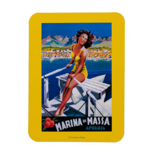 Magnet Flexible Poster de voyage Massa Marina