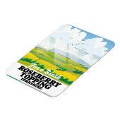 Magnet Flexible Poster de voyage Roseberry Topping Yorkshire (Côté Gauche)