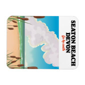 Magnet Flexible Poster de voyage Seaton Beach Dorset (Horizontal)