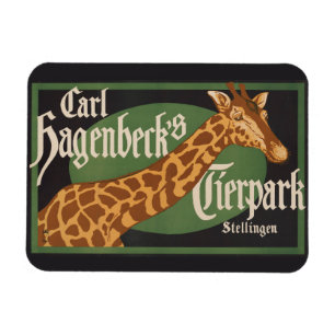 Magnet Flexible Poster du Cirque Tierpark de Carl Hagenbeck vintag