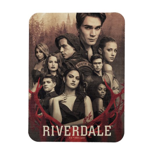 Magnet Flexible Poster du crâne de cerfs de Riverdale (Vertical)