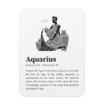Poster du signe Aquarius Zodiac