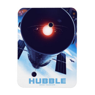 Magnet Flexible Poster du télescope spatial Hubble.