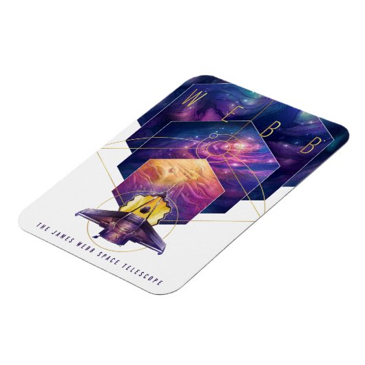Magnet Flexible Poster du télescope spatial James Webb. (Côté Gauche)