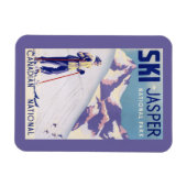 Magnet Flexible Poster d'une femme sur les pentes ouvertes (Horizontal)