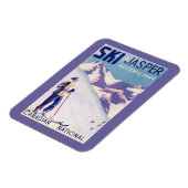 Magnet Flexible Poster d'une femme sur les pentes ouvertes (Côté Gauche)