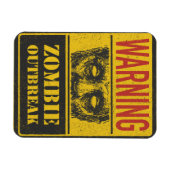 Magnet Flexible Poster Éclosion de Zombie. Panneau avec Zombie (Horizontal)