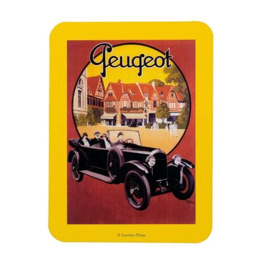 Magnet Flexible Poster promotionnel de Peugeot Automobile (Vertical)