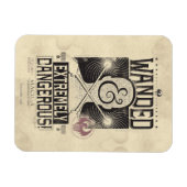 Magnet Flexible Poster Recherché déambulé et extrêmement dangereux (Horizontal)