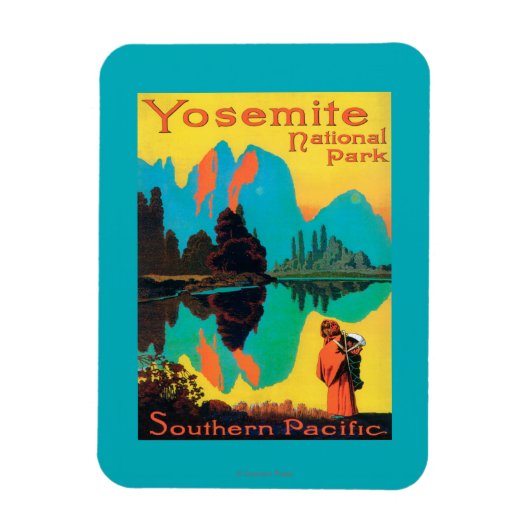 Magnet Flexible Poster touristique - Yosemite Nat'l Park, CA (Vertical)