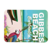 Magnet Flexible poster vacances de Gibbes Beach Barbade (Horizontal)