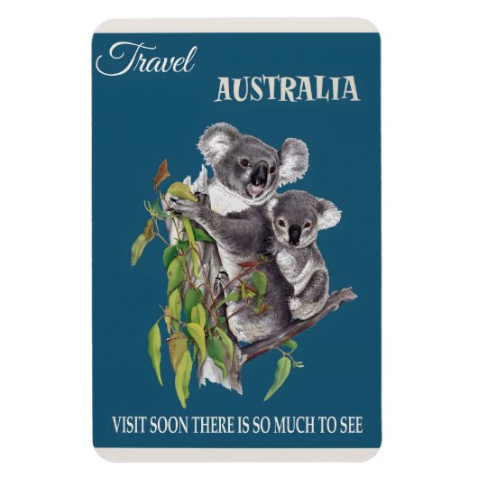 Magnet Flexible Poster vintage australien (Vertical)