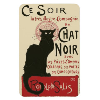 Magnet Flexible Poster vintage Ce Soir Le Conversation Noir