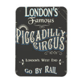 Magnet Flexible Poster vintage de Piccadilly Circus (Vertical)