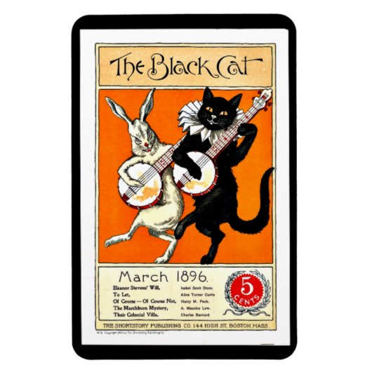 Magnet Flexible Poster vintage : Le chat noir, 1896 (Vertical)