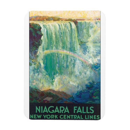 Magnet Flexible Poster Vintage voyage de Niagra Falls (Vertical)