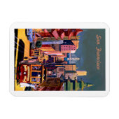Magnet Flexible Poster Vintage voyage de San Francisco (Horizontal)