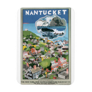Magnet Flexible Poster Vintage voyage Nantucket