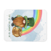 Magnet Flexible Pot de lutin mignon personnalisé pour la Saint-Pat (Horizontal)