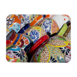 Magnet Flexible Poteries mexicaines traditionnelles colorées peint
