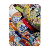 Magnet Flexible Poteries mexicaines traditionnelles colorées peint (Vertical)