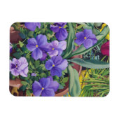 Magnet Flexible Pots à fleurs avec Pansies 2007 (Horizontal)