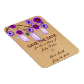 Magnet Flexible Pots en Mason violet rustique Enregistrer l'aimant (Côté Droit)