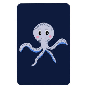 Magnet Flexible Poulpe sous le motif enfants de la mer