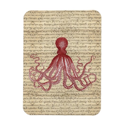 Magnet Flexible poulpe vintage (Vertical)