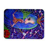 Magnet Flexible Poupée de dents gros yeux et de brosse à dents Cou (Horizontal)