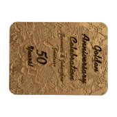 Magnet Flexible Poupées de cerf-volant du 50e anniversaire du Mari (Horizontal)