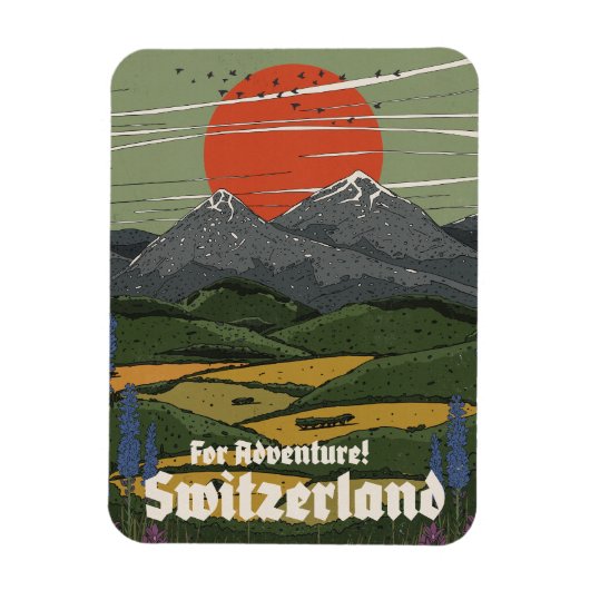 Magnet Flexible Pour l'Aventure Suisse (Vertical)