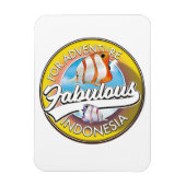 Magnet Flexible Pour le logo de l'Indonésie fabuleuse d'aventure (Vertical)