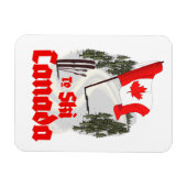 Magnet Flexible Pour skier Canada (Horizontal)