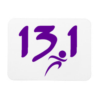 Magnet Flexible Pourpre 13,1 demi-marathon