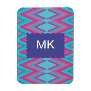 Magnet Flexible Pourpre et tribal d'Aqua