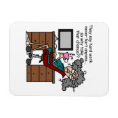 Magnet Flexible Pourquoi humour de dur labeur d'occasion (Horizontal)