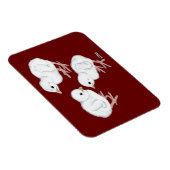 Magnet Flexible Poussins de Guinée blancs (Côté Droit)