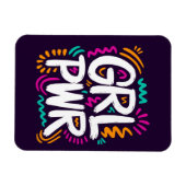 Magnet Flexible Pouvoir des filles (Horizontal)
