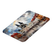 Magnet Flexible Prague nuit en République Tchèque (Côté Gauche)