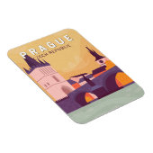 Magnet Flexible Prague République tchèque Travel Art Vintage (Côté Droit)