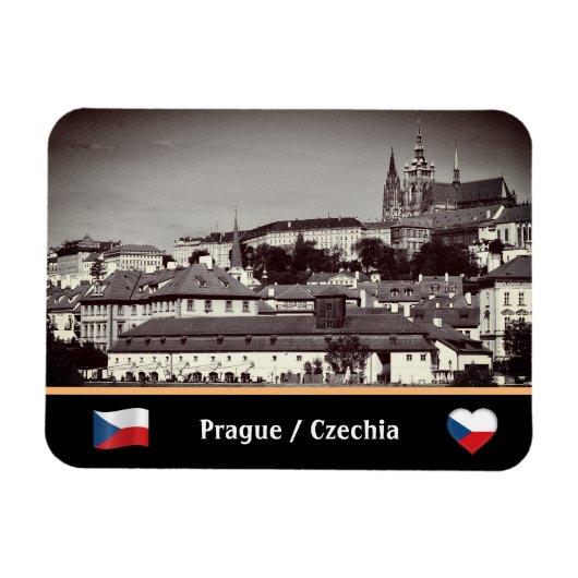 Magnet Flexible Prague, Vieille Ville et Château de Prague /Czechi (Horizontal)