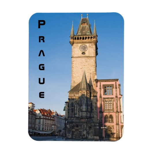 Magnet Flexible Prague vue de l'horloge astronomique (Vertical)