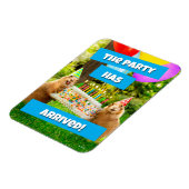 Magnet Flexible Prairie Dog Birthday Party (Côté Gauche)