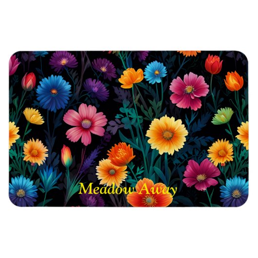 Magnet Flexible Pré des fleurs vives (Horizontal)