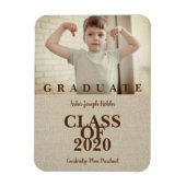 Magnet Flexible Pré-K Graduation Simple Photo Shandy Textile (Vertical)