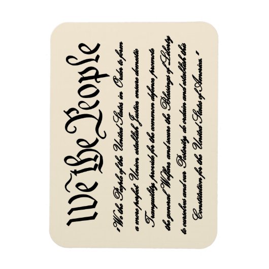 Magnet Flexible Préambule des États-Unis (Vertical)