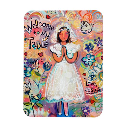 Magnet Flexible Premier aimant de communion pour fille (Vertical)