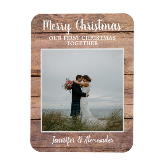 Magnet Flexible Premier Noël ensemble Mercredi photo de Noël (Vertical)