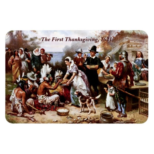 Magnet Flexible Premier Thanksgiving, 1621. Art (Horizontal)